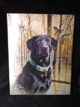 Metal Ducks Unlimited Sign-Black Lab