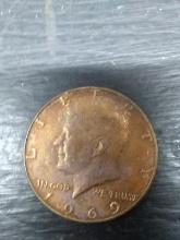 Coin-1969 JFK Half Dollar