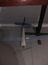 BL-Custom Crafted Metal Airplane Yard/Garden Art