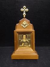 Religious Icon-Mother of God in Wooden Frame