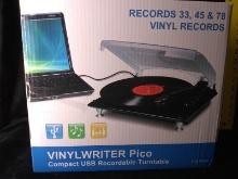 BL-USB Vinyl Writer Pico Recordable Turntable-NIB