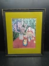 Artwork-Framed and Double Matted Print-The Plum by Henri Matisse
