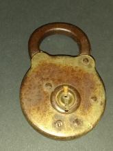 Antique Brass Lock - No Key