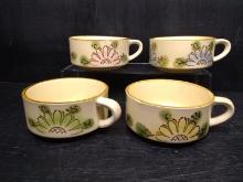 Collection 4 Contemporary Ceramic Handle Soup Mugs