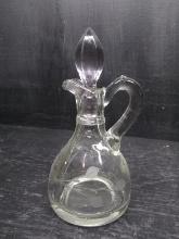 Crystal and Etched Cruet