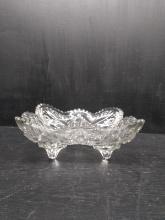 Pressed Glass Footed Dish