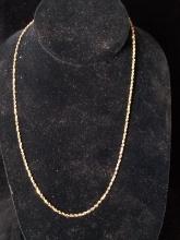 14 kt. Gold Rope NEcklace