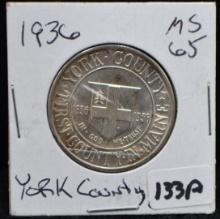 1936 YORK COUNTY COMM HALF DOLLAR