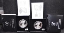 2021 & 2022 PROOF 1 OZ SILVER COINS