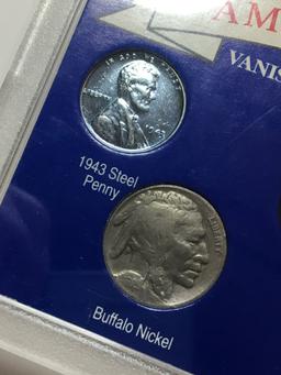 American Coin Series Silver Set Walker Standing Liberty Mercury Buffalo Steel W W 2 Classics