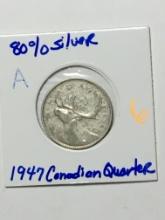 1947 Canadian Quarter