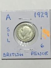 1929 British 6 Pence