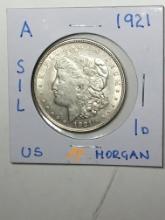 1921 D Morgan Dollar
