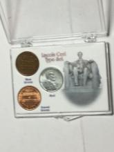 Lincoln Cent Type Set Wheat, Steel Wheat, Memorial