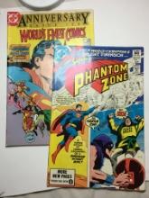 D C Comics Vintage Worlds Finest Comics Superman And Batman  #300 And Phantom Zone #1 Superman
