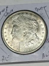 Morgan Silver Dollar 1921 Blazing Frosty White