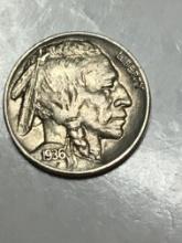 1936 P Buffalo Nickel 