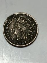 1963 Copper Nickel Indian Head Cent