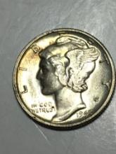 1945 P Mercury Dime