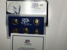 1999 U S Mint State Quarters Delaware -connecticut 