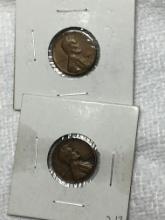 (2) 1957 Lincoln Wheat Cent P & D Mint