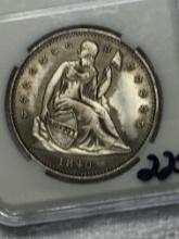 1840 C C Seated Trade Dollar