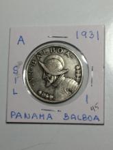 1931 Panama Balboa Large Coin
