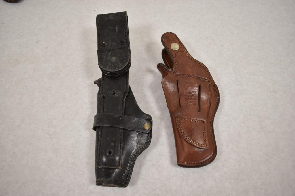 Seven Holsters & One Leather Belt