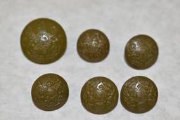 British. Twelve Military Buttons