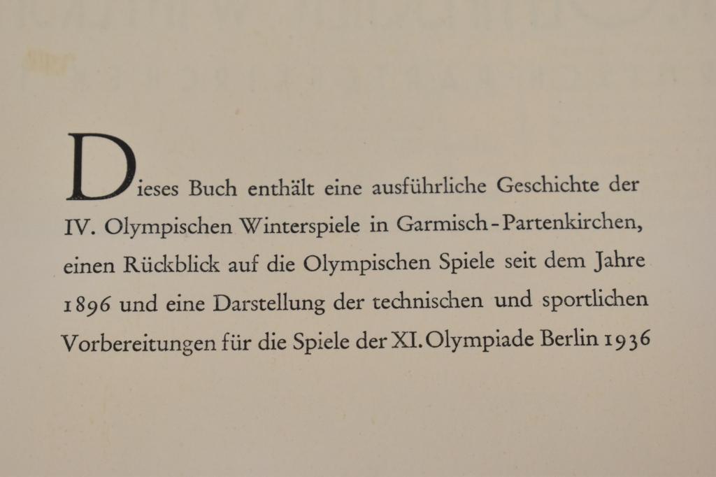 Olympia 1936 Winter Olympics in German