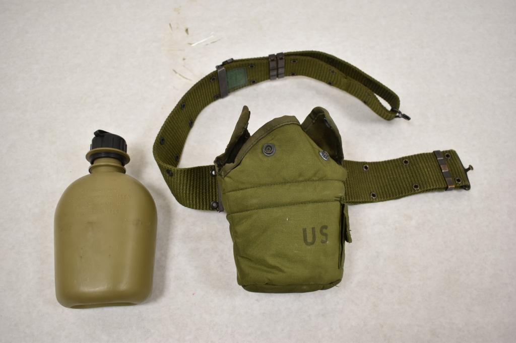 USA. Two Military Canteens & Belt