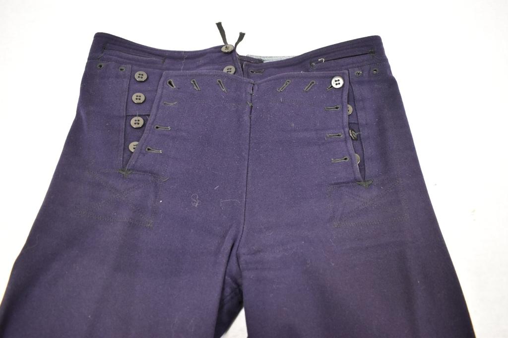 USA. 1936 Blue Navy Pants & Jacket