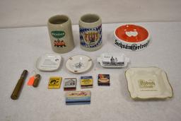 German. Porcelain Dish & Ashtray Set