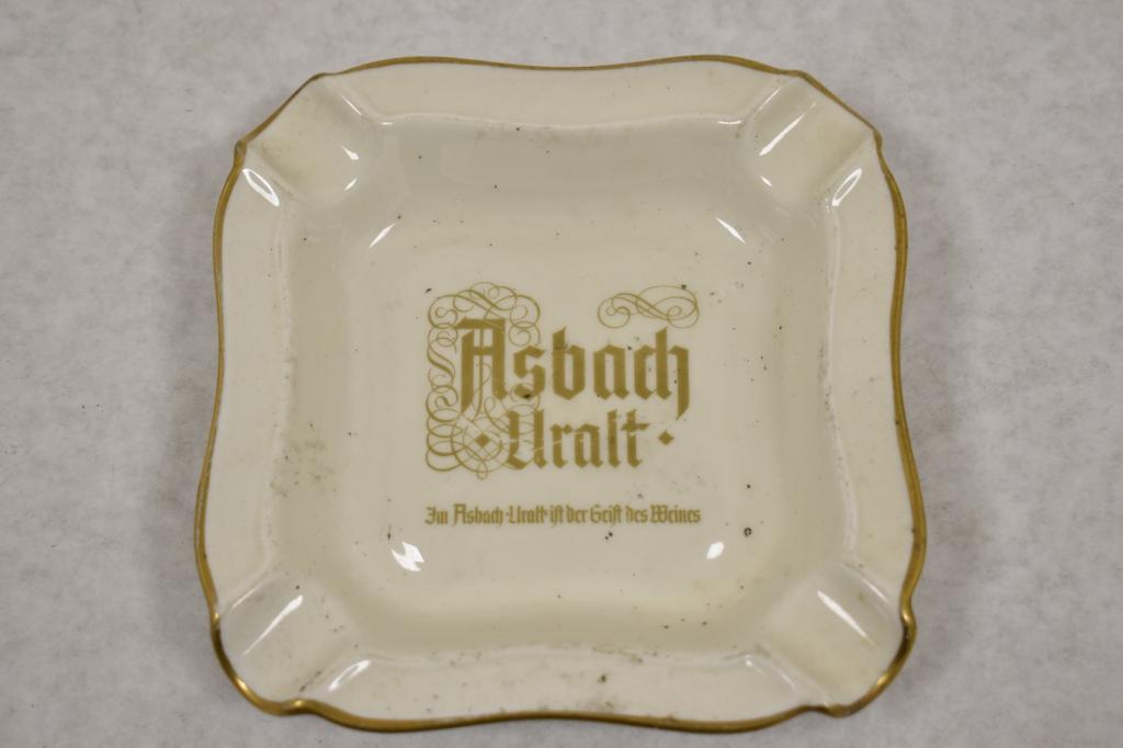 German. Porcelain Dish & Ashtray Set