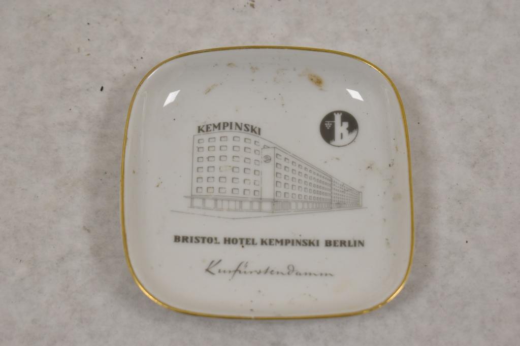 German. Porcelain Dish & Ashtray Set