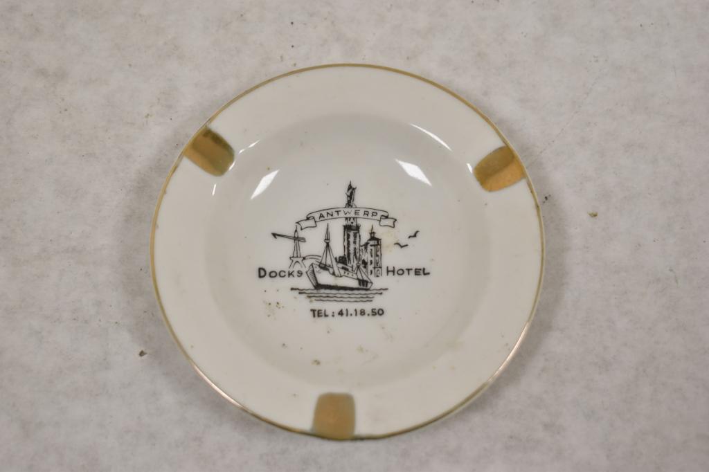 German. Porcelain Dish & Ashtray Set