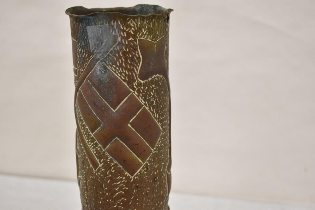 Large Trench Art Shell