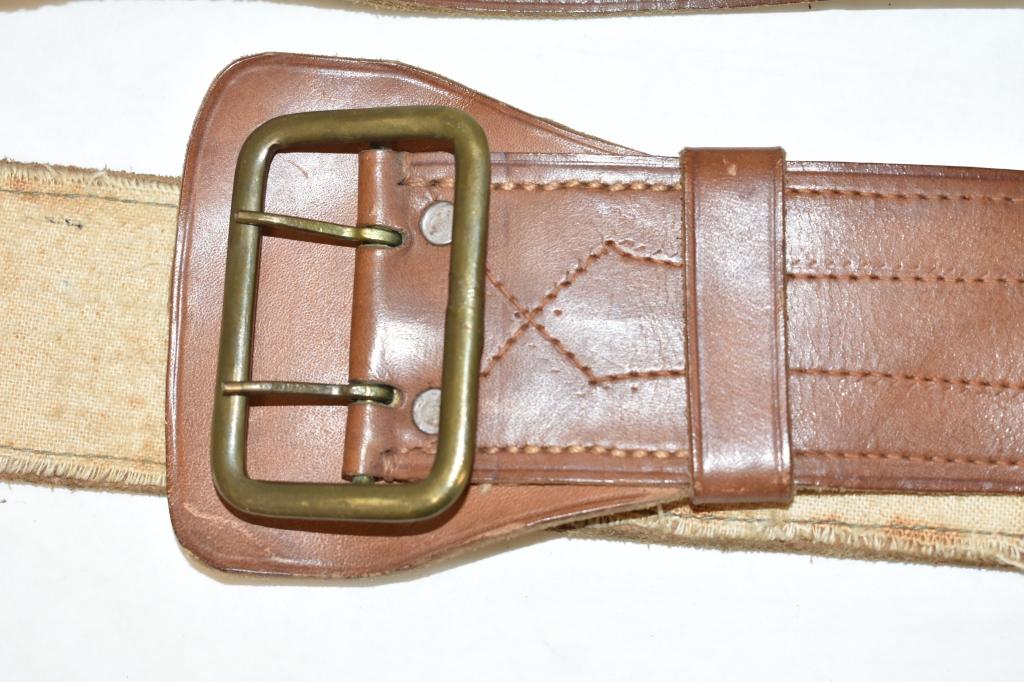 WWII  Leather Military Belt