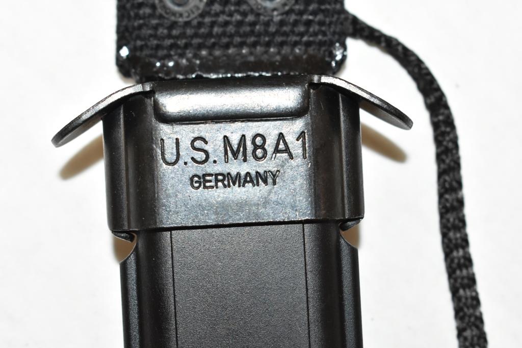 USA. German Vietnam Made Bayonet & Scabbard