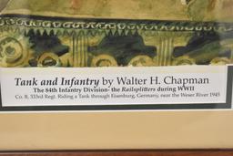 Walter Chapman WW11 Framed Panting