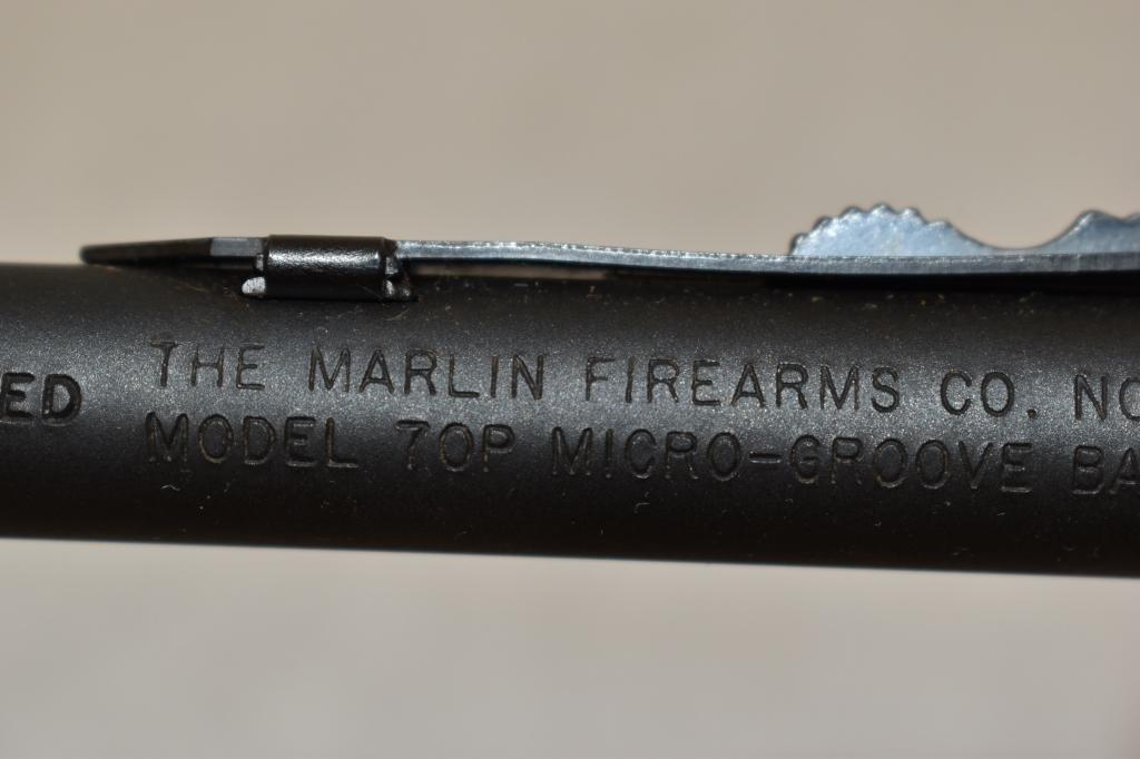 Gun. Marlin Model 70P  22 lr cal Rifle