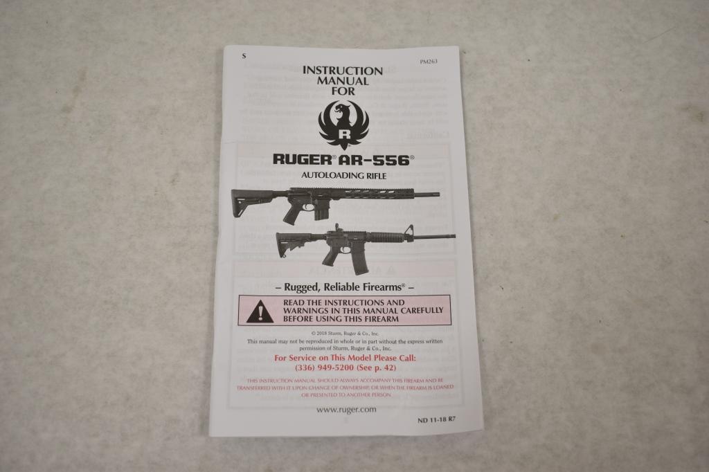 Gun. Ruger Model AR-556 450 Bushmaster Rifle