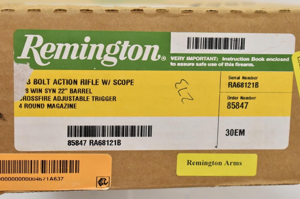 Gun. Remington Model 783 308 cal Rifle