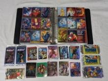 Super Hero Trading Cards & Binder