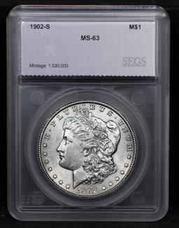 ***Auction Highlight*** 1902-s Morgan Dollar $1 Graded ms63 By SEGS (fc)