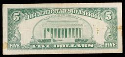 1963 $5 Red Seal United States Note Grades vf++