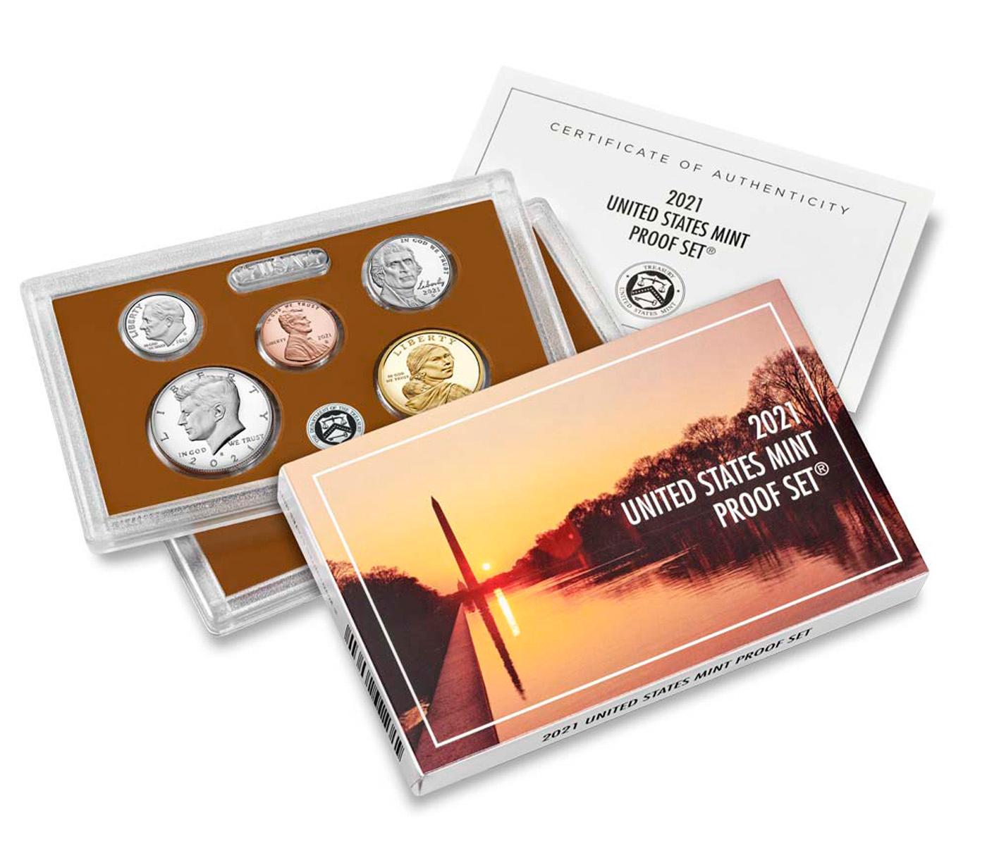 2021 Unite States Mint Proof Set 7 Coins