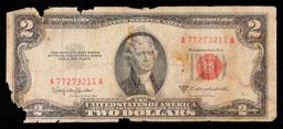 1953C $2 Red Seal United States Note Grades f details
