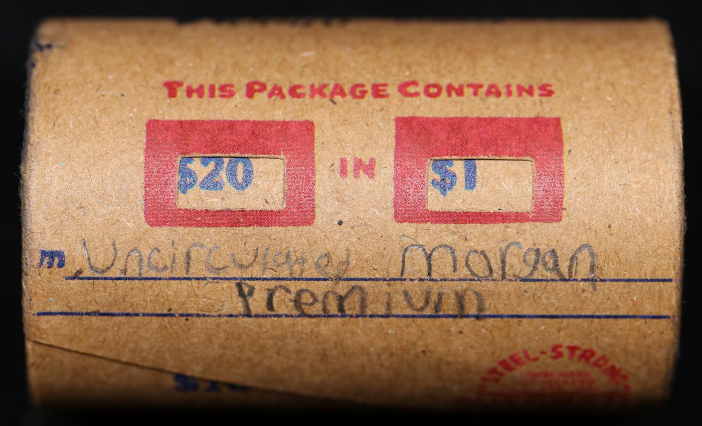 *EXCLUSIVE* x20 Morgan Covered End Roll! Marked "Unc Morgan Premium"! - Huge Vault Hoard  (FC)