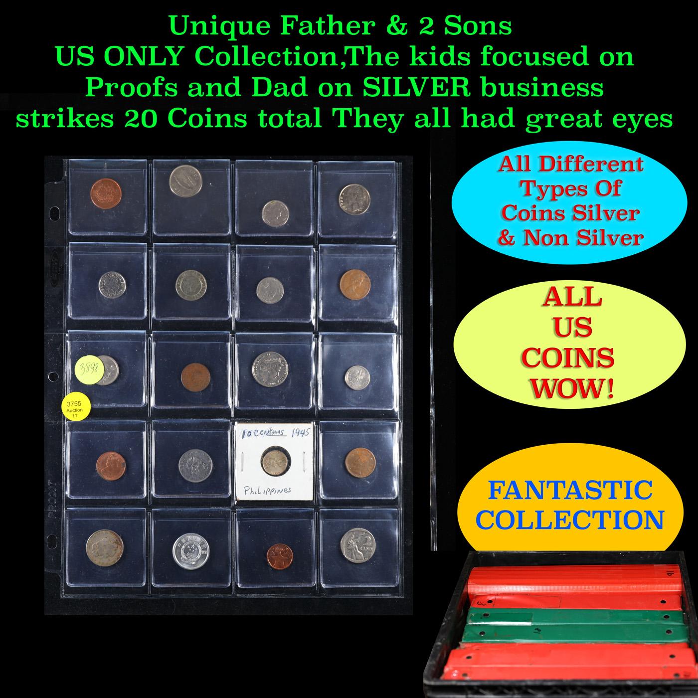 20 Great Coins of the World, hand selected, many trend high, every lot guaranteed to contain Silver.